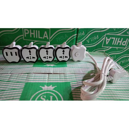 Electric Cable With 3 Outlets And 3 Usb Slots-White