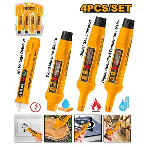 INGCO Environmental Test Kit 4 PCs Set - Yellow