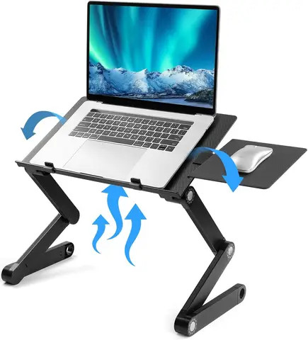 Foldable Metallic Laptop Stand