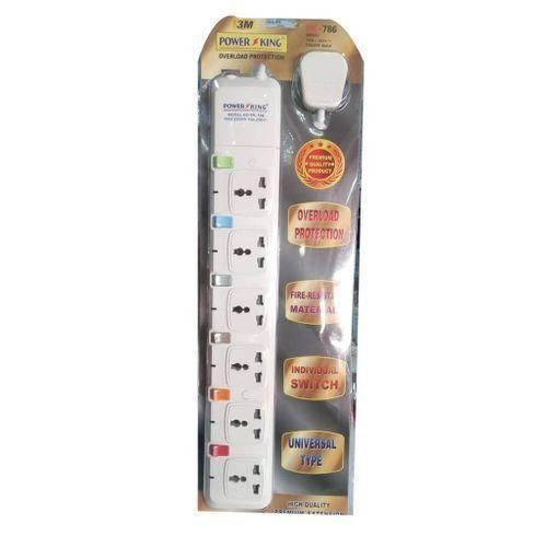 6 Ac Outlets Electric Extension Cable Overload Protection
