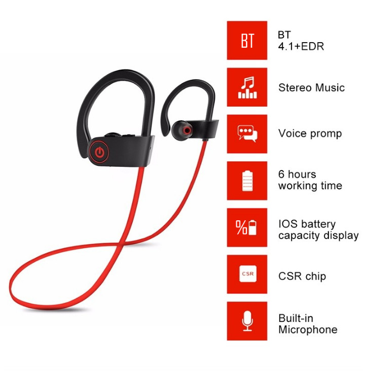 Neck Band Workout Bluetooth Earphones Bass