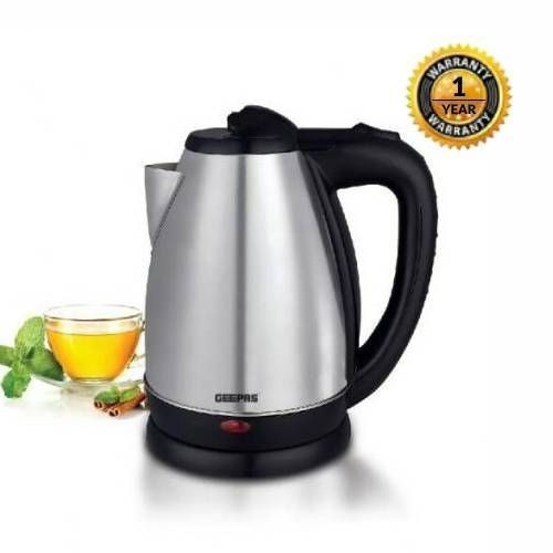 Electric Water Boiling Kettle Parcolator Heater 1.8Litre - Silver