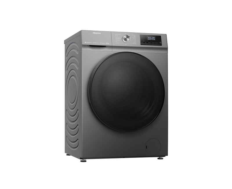 HISENSE 8KG FRONT LOADING WASHER AND DRYER SILVER