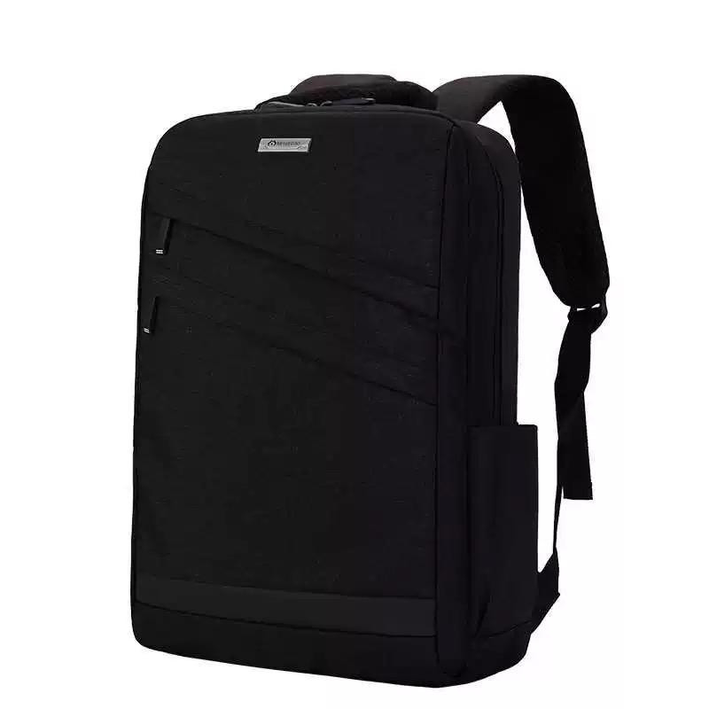 Slim Laptop Backpack with USB Charging Port Computer Bag Fits 14 15 15.6 MacBook Lenovo Hp Laptop ipad - black