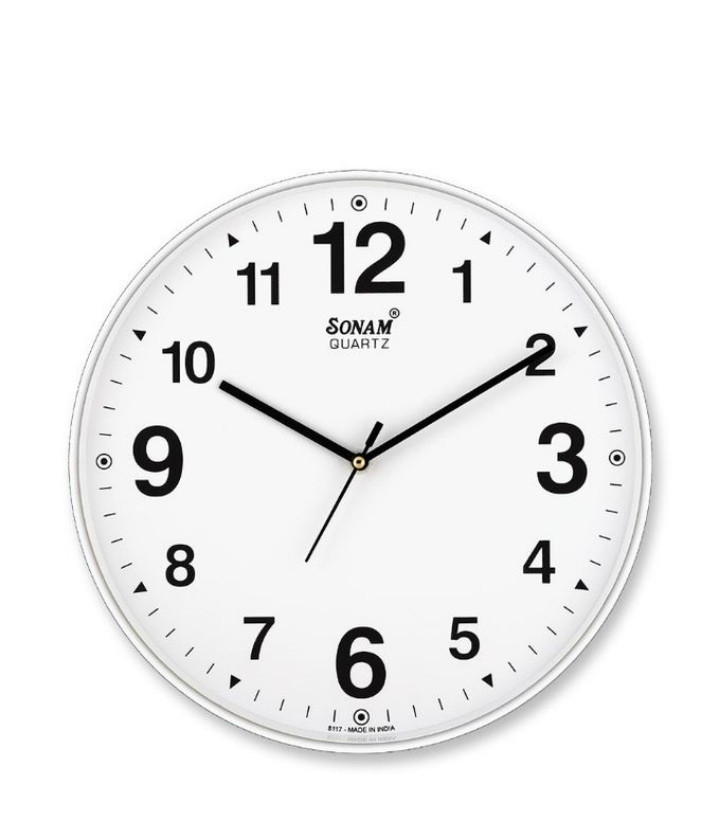 Office Wall Clock - White