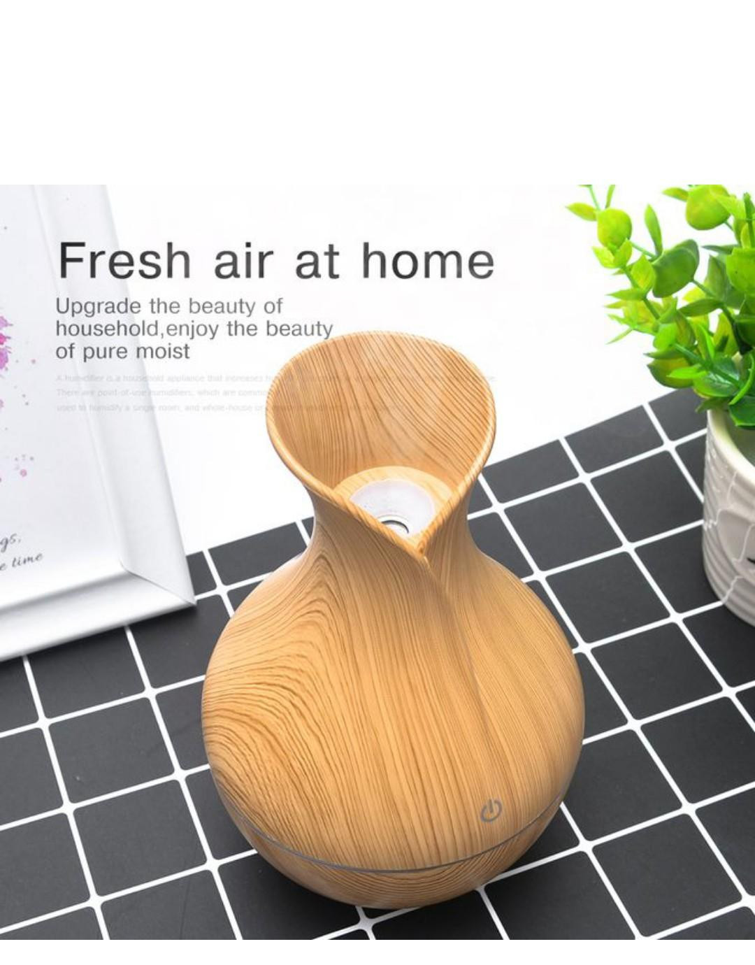 Mist Humidifier Ultrasonic Aroma Essential Diffuser - Brown