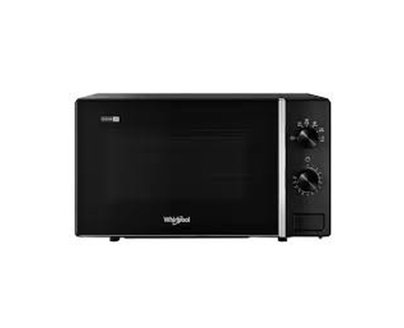20L Microwave Oven with Grill 1000W Quartz Grill Rapid Defrost Precision Timer - Black Whirpool