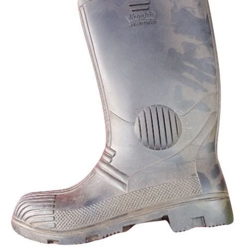 Waterproof PVC Rain Gumboots Garden Farm Boots - Black