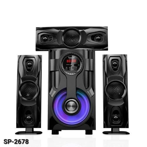 Super Bass Surround Subwoofer System With Remote And Led Display-Black-Blac