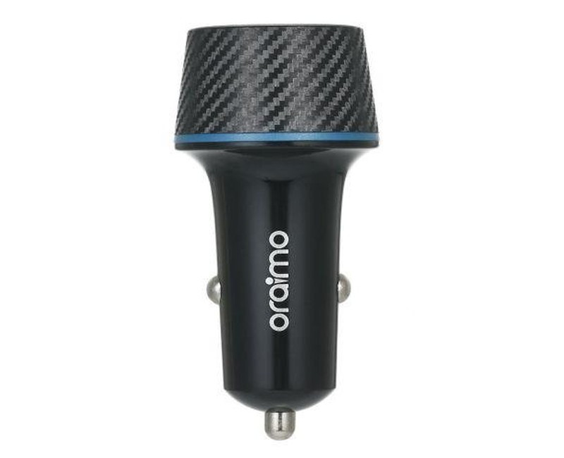 Car Charger High Quality Fast Charging Dual USB Port Without USB Cable - Black