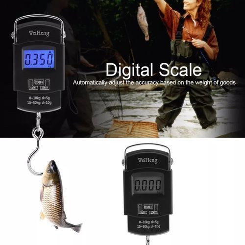 Weighing Scale With Clear Digital Screen - Black