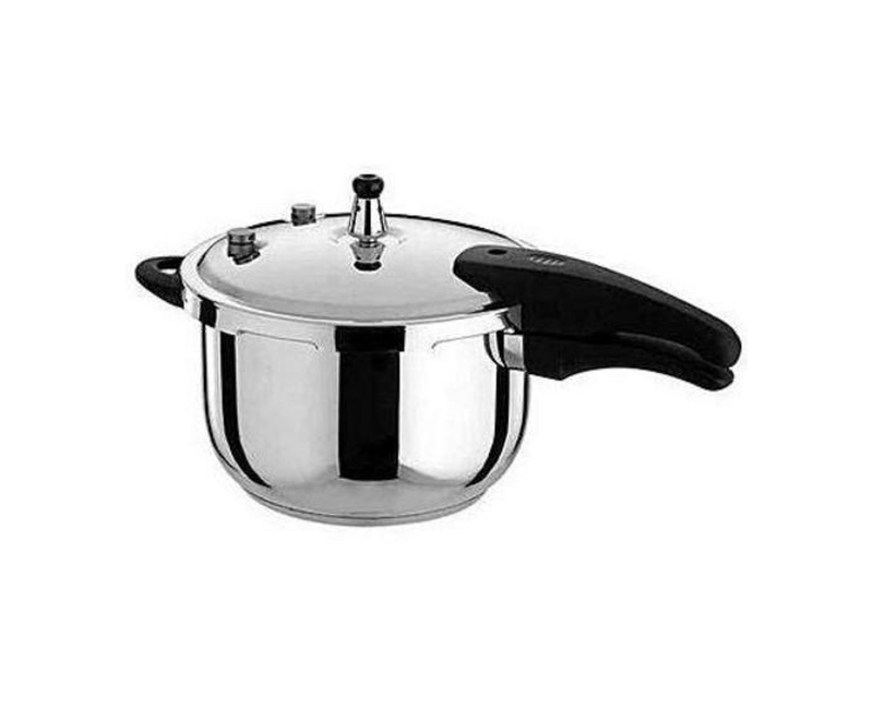 4Litres Stainless Steel Pressure Cooker-Silver Hcx