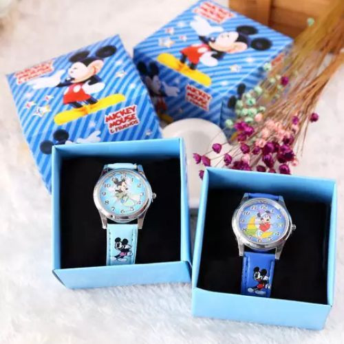 Boxed Mickey Mouse Kids Watch - Blue