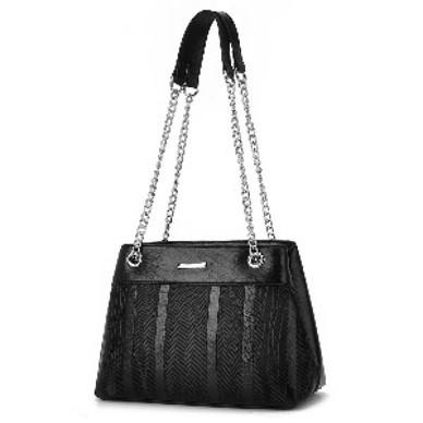 Fashionable Handbag for Ladies Women's Tote Bag Handbag Purse Bag - black