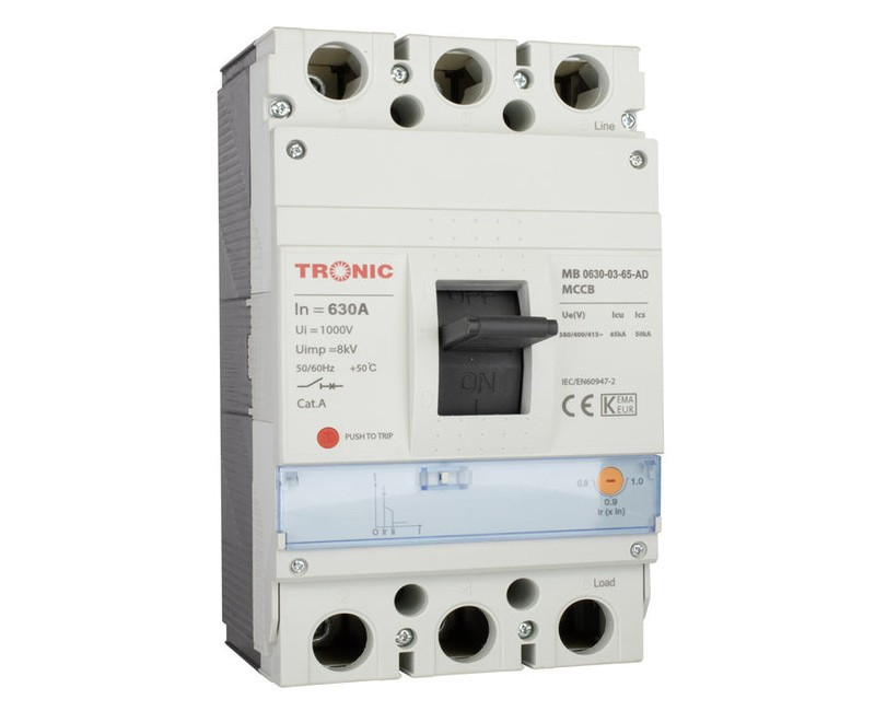 MCCB BREAKER ADJUSTABLE TYPE SGM6 630A 3P 65KA 630M MB 0630-03-65-AD