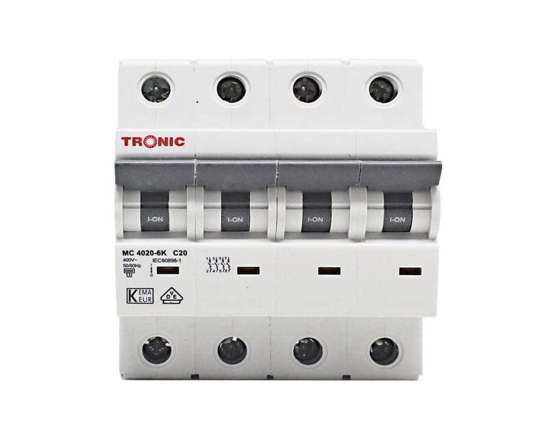 MCB FOUR POLE 6KA 20AMP MC 4020-6K