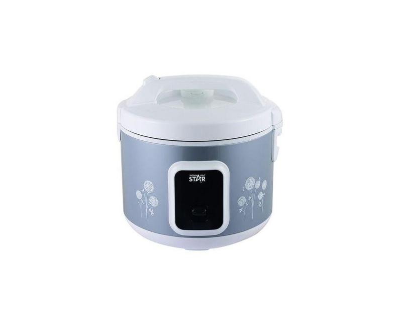 1.8 Litres Electric Rice Cooker Steamer Pot- Grey. Winningstar