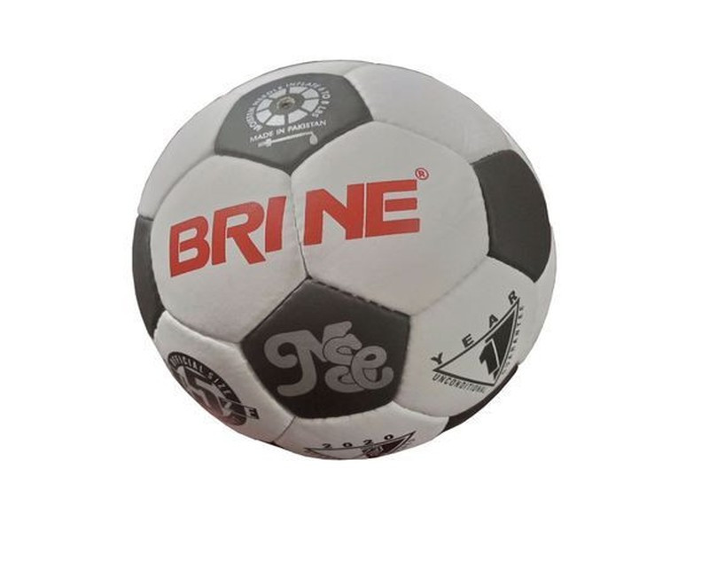 Brine Soccer Leather Football Size 5- Black/white
