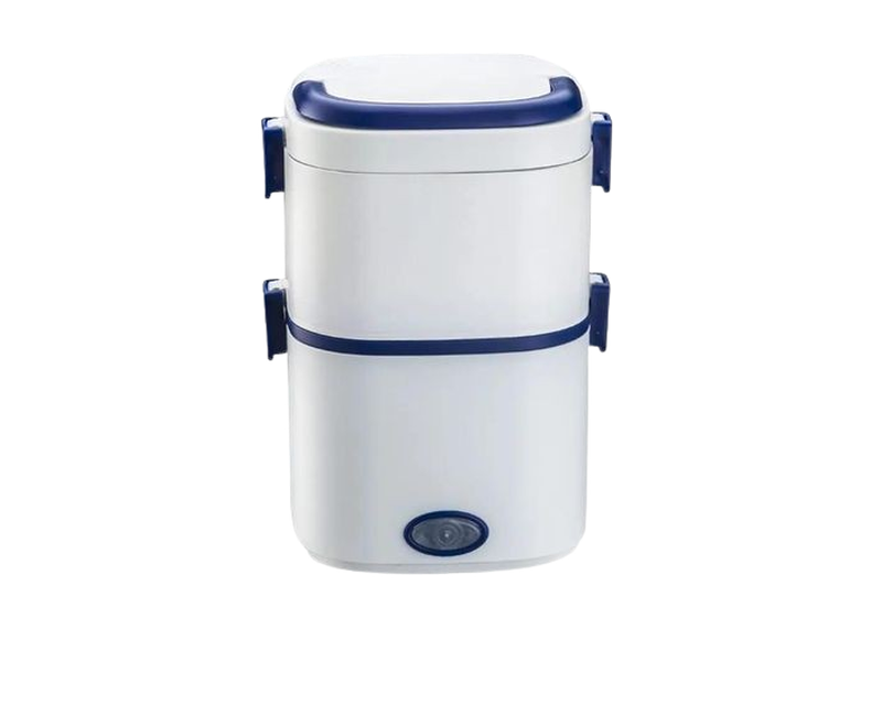 Electric Lunch Box Food Heater 1/2 Layers Heated Lunch Boxes Double Protection Stainless Steel Portable Mini Microwave Food Warmer for Adults Workplace Travel