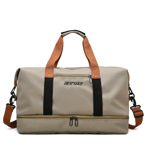 Travel Bag Duffel Bag Gym Bag Crossbody Sport Bag - brown