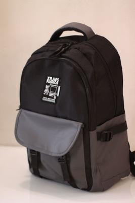 School Bag Backpack- Grey
