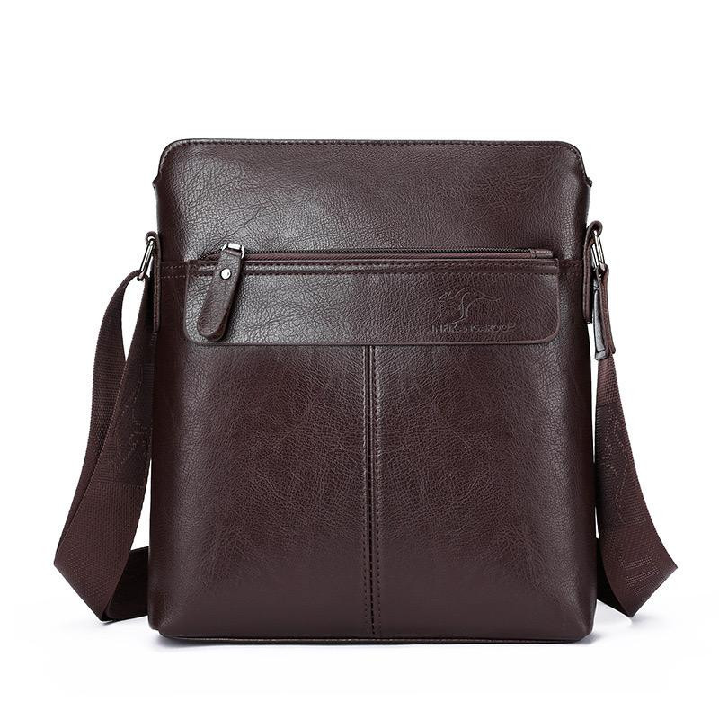 Faux Leather Messenger Bag Crossbody Bag Shoulder Bag - color may vary