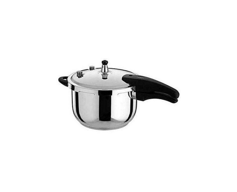 22 CM Stainless Steel Pressure Cooker With Steamer - Silver