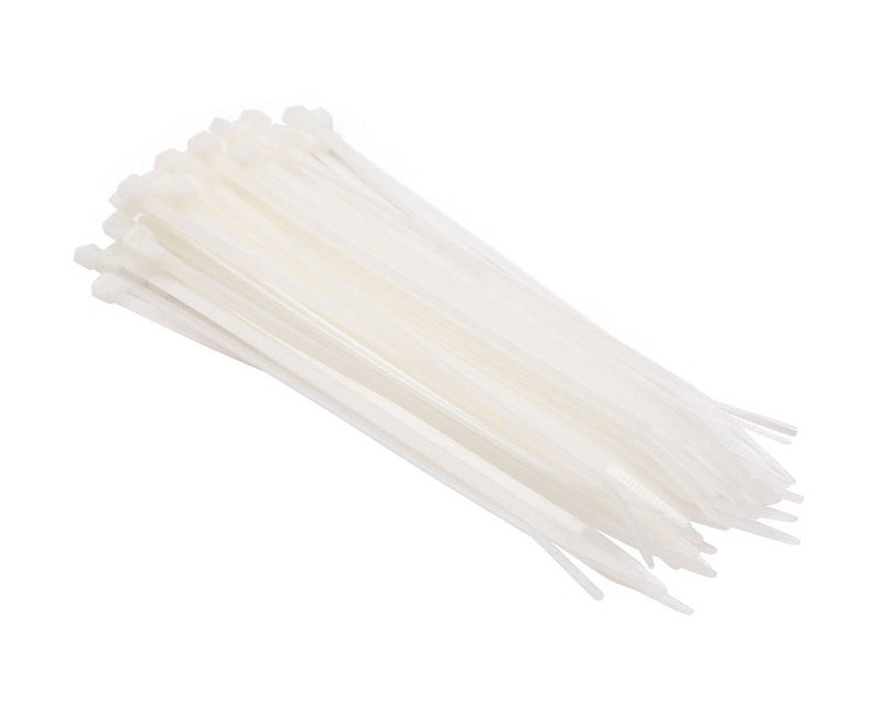 Cable Ties 250 X 7.6 WHITE Tronic NT 0250-76 NT 0250-76