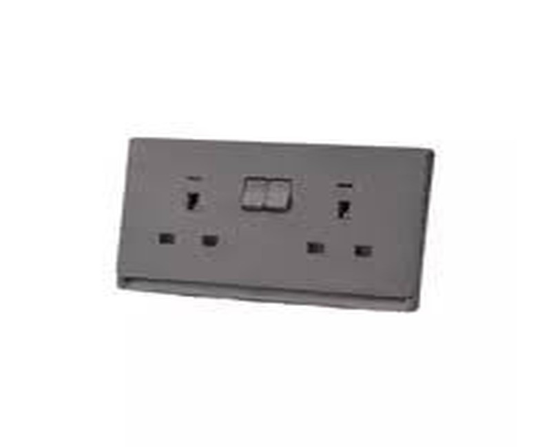 SOCKET 2GANG 13A NEON TD 5213-UN-GY