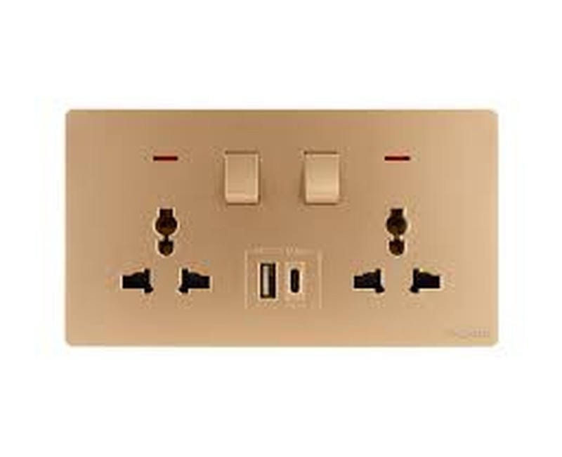 SOCKET 2GANG 13A NEON TD 5213-UN-GO