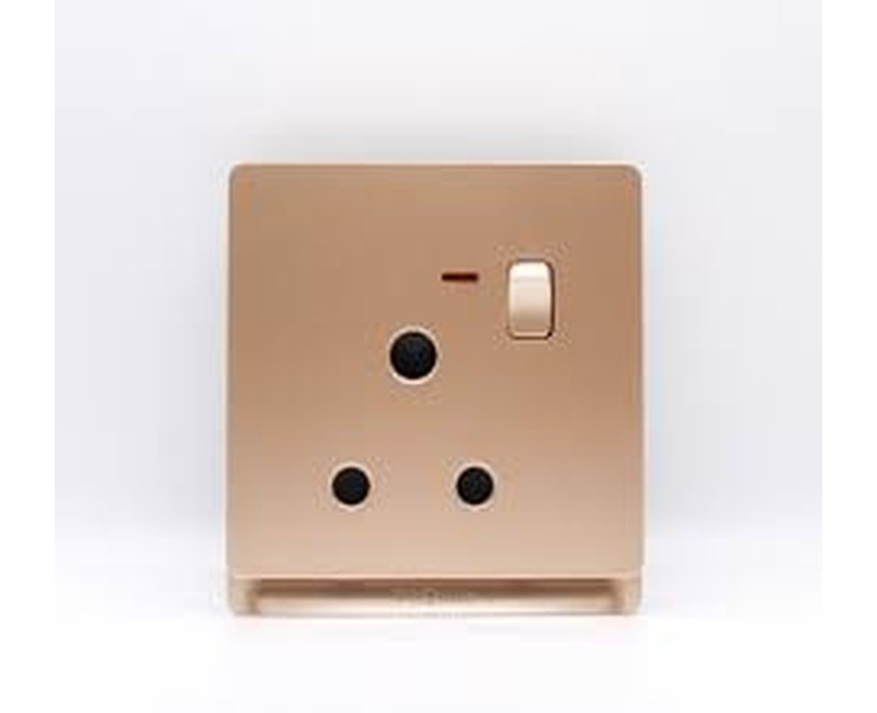 SINGLE 15A SWITCH SOCKET GOLD TD 5115-GO
