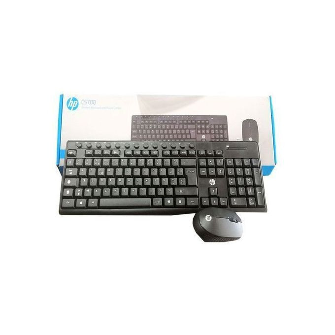 Hp Cs700 Wireless Keyboard & Mouse Bundle - Black
