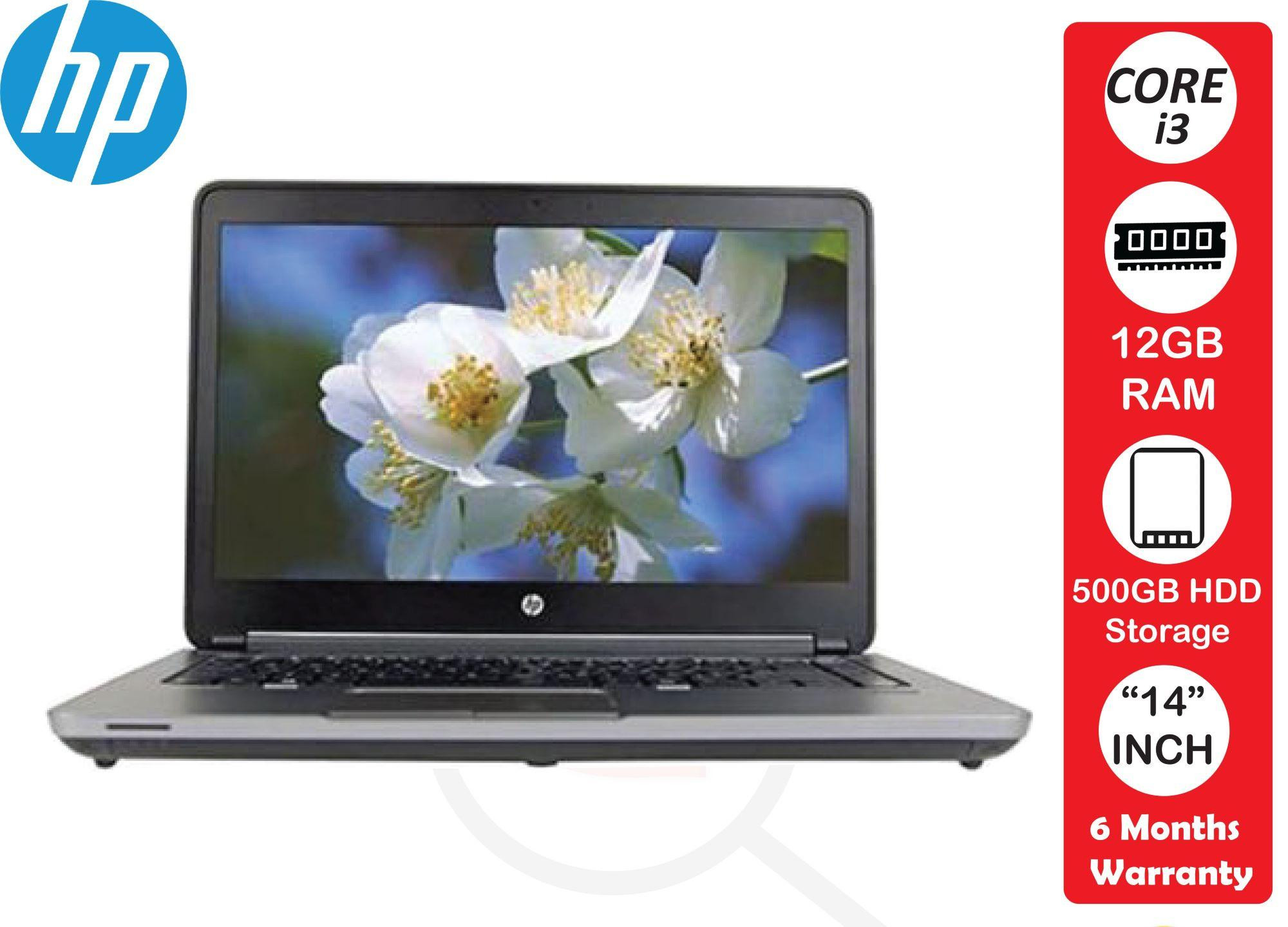 Refurbished Probook 640 Core i3 ,12GB RAM, 1TB HDD 14" Screen Black