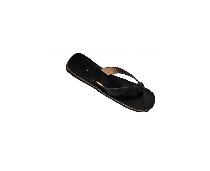 Men's African Round Toe Craft Sandal - Black
