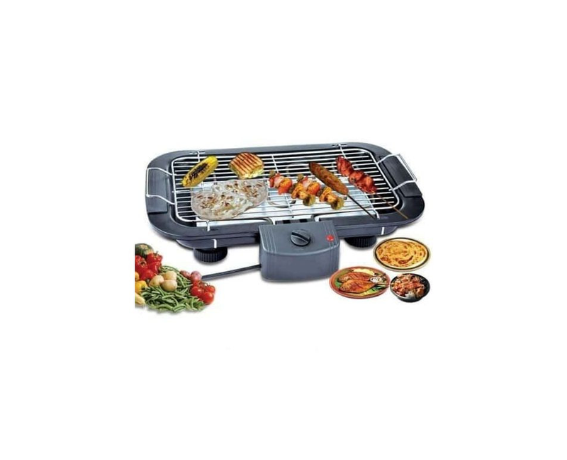 Smokeless Non-stick Electric Barbecue (BBQ) Grill Machine-Black.