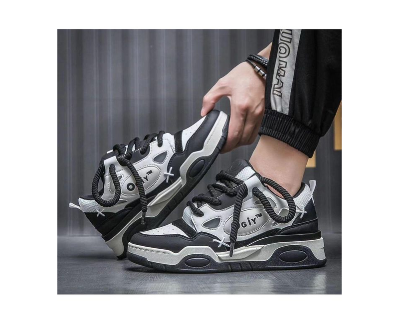 Men's Designer Sneakers - Black,white