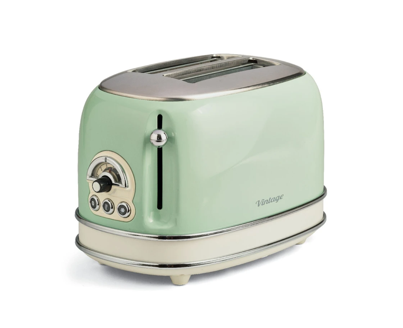 Ariete 2 Slice Vintage Toaster, ART0155- Green