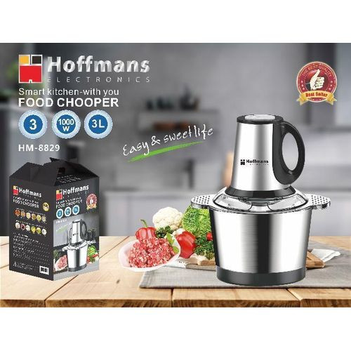 Hoffmans HM-8829, Food Chopper, Meat Grinder - Silver