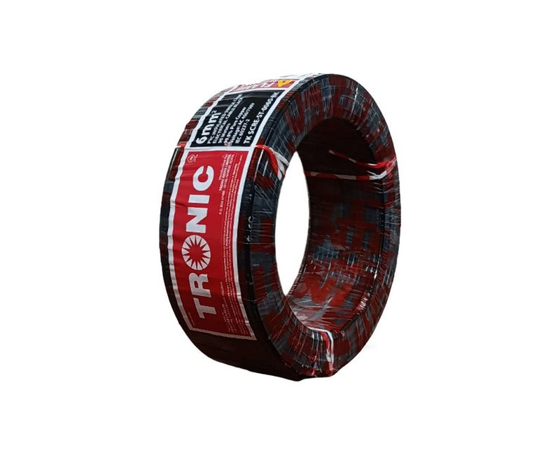 CABLE SINGLE CORE 6.00MM BLACK IN MTR