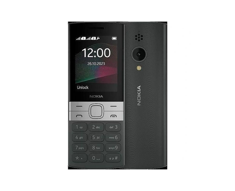Nokia 150 (2023) 2.4" display Dual SIM Long Lasting Battery Wireless FM Radio - Black