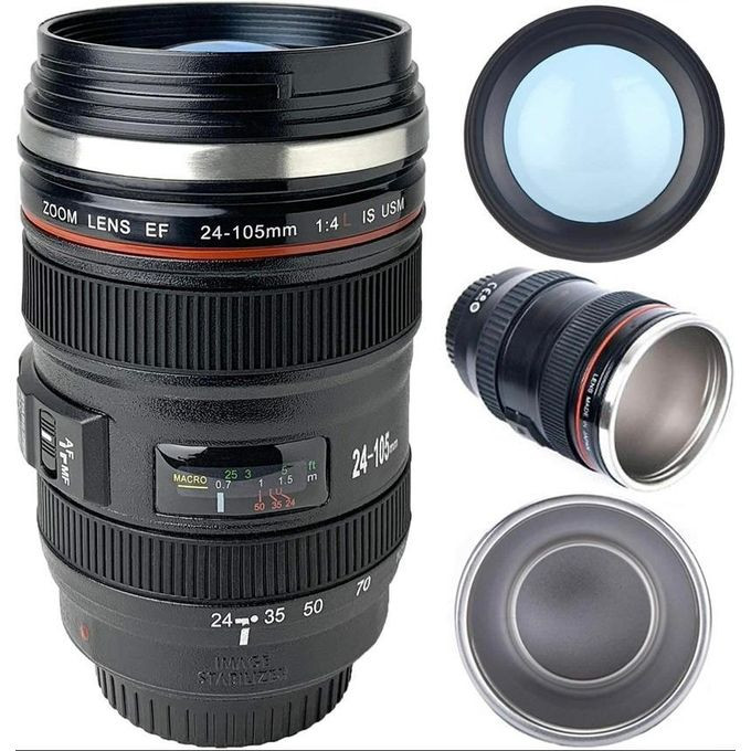 Travel Camera Shaped Mug - Black