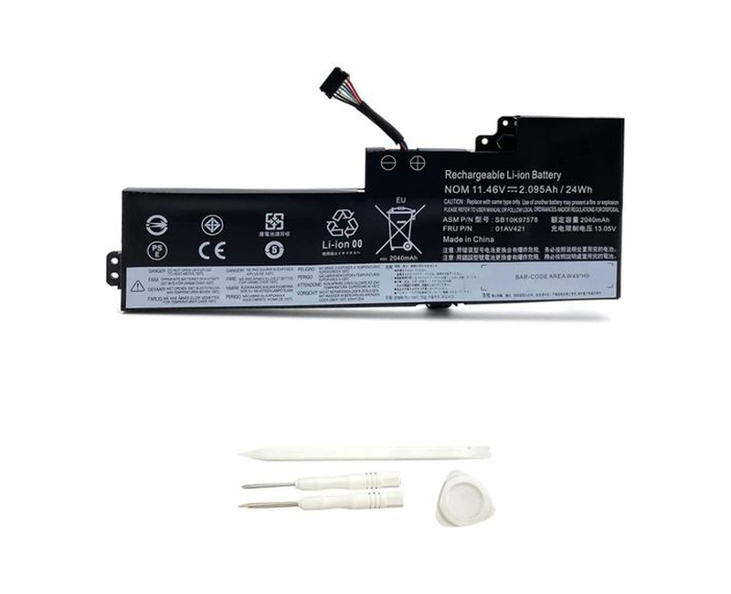 01AV421 SB10K97578 New Laptop Battery Replacement for Lenovo ThinkPad A475 A485 T470 T480 TP25 Series Notebook 01AV419 01AV420 SB10K97577 SB10K97576 11.46V 24Wh 2095mAh