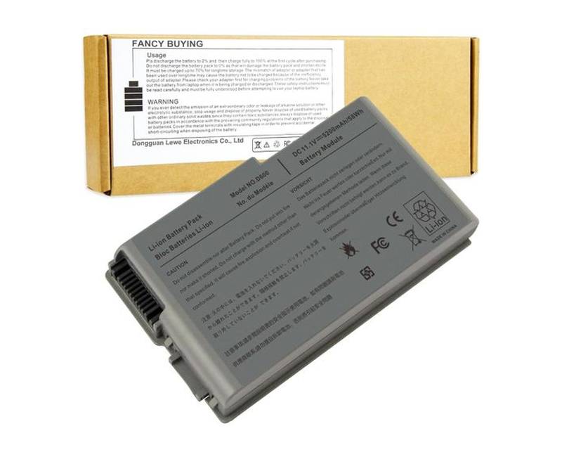 New Laptop Battery for Dell Latitude D600 D505 D610 D520 D500 D510 D530 / 600M, fits P/N C1295 6Y270 3R305