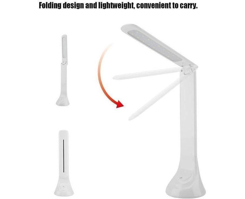 Folding LED Lamp, Rechargeable LED Lamp, Reading and Maintenance Lamp, Rechargeable USB Touch Table Lamp, 18 Anti-Glare High Brightness LED Lights