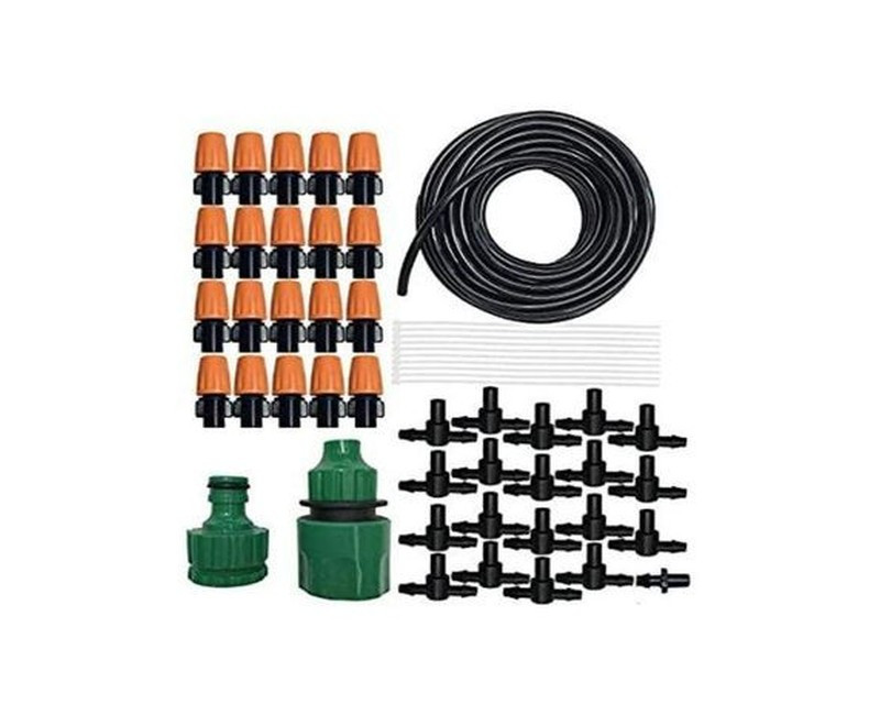 Misting Cooling System Water Spray Kit,Black.