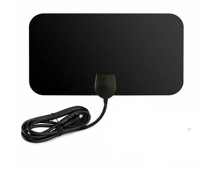 Digital TV Antenna - 110 Miles HDTV Antenna Digital Indoor Antenna With Detachable Signal Booster VHF UHF High Gain Channels Reception For 4K 1080P Free TV Channels- Black