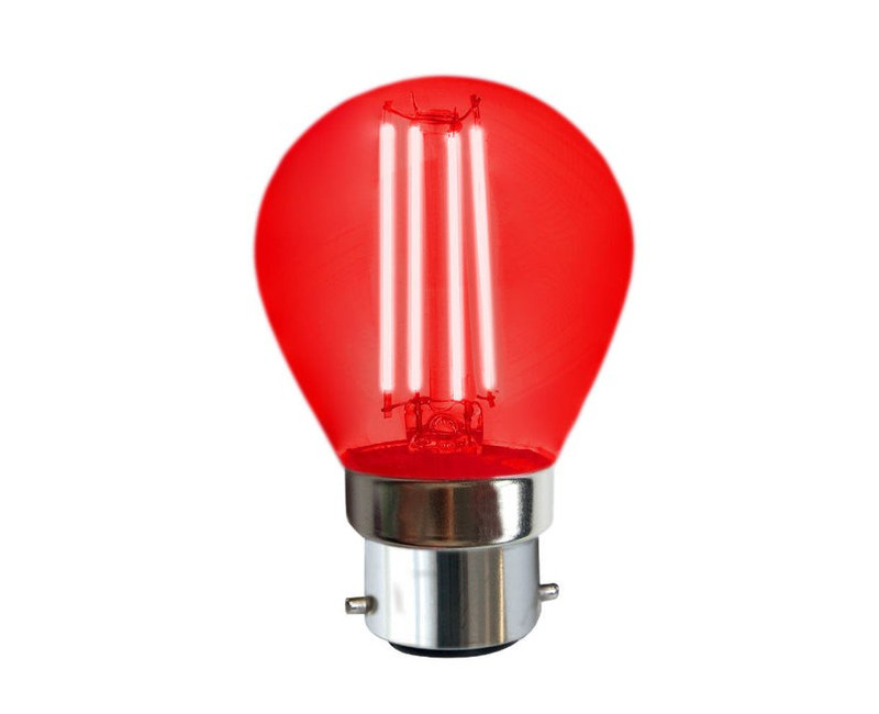 BULB LED G45 4W B22 RED