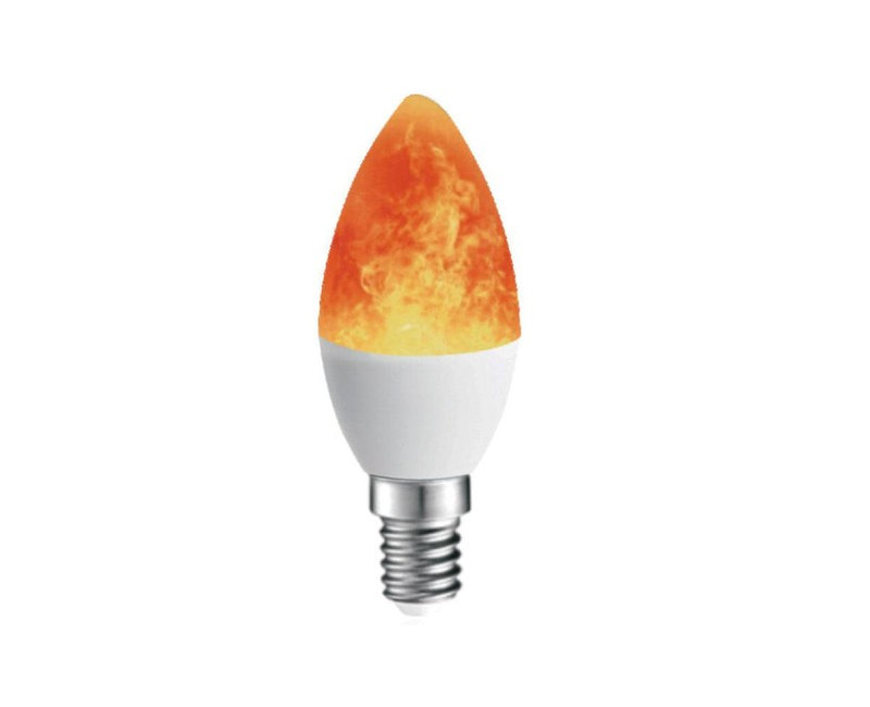FLAME LAMP LED 4W E14 LE 0414-CB-FL