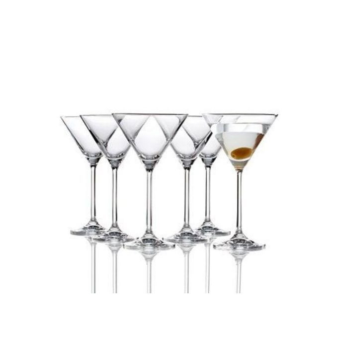 6 Pieces Of Wine,Martini,Cocktails Glasses - Colorless
