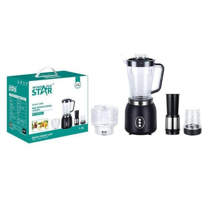 4-in-1 Electric Multifunction Juicer - 1.8L - Transparent